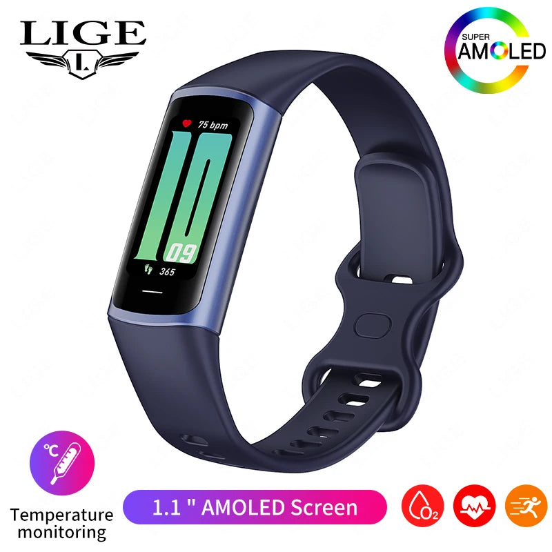 2024 Sport Smart Bracelet Fitness Tracker For Man Women Band Waterproof Connected Phone Tracker Men Smart Watch For Android ios