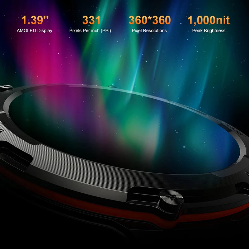 New Military Sports GPS Smart watch AMOLED HD IP68 outdoor NFC Sport Watch Fitness tracker Health monitor BT call LED flashlight
