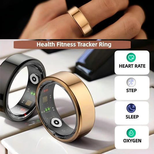Smart Ring Sports Ring Health Monitoring Bluetooth Heart Rate Blood Oxygen Sleep Pressure Motion Data Magnetic Charging