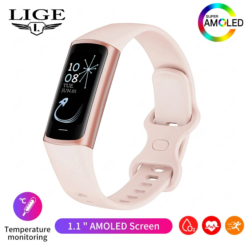 2024 Sport Smart Bracelet Fitness Tracker For Man Women Band Waterproof Connected Phone Tracker Men Smart Watch For Android ios
