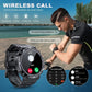 Outdoor Sports Smartwatch Men Fitness Tracker Wireless Call 410mAh Long Standby Time Waterproof Voice Assistant Swimming Watch